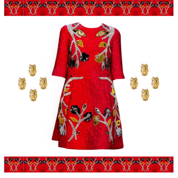 A charming red forest