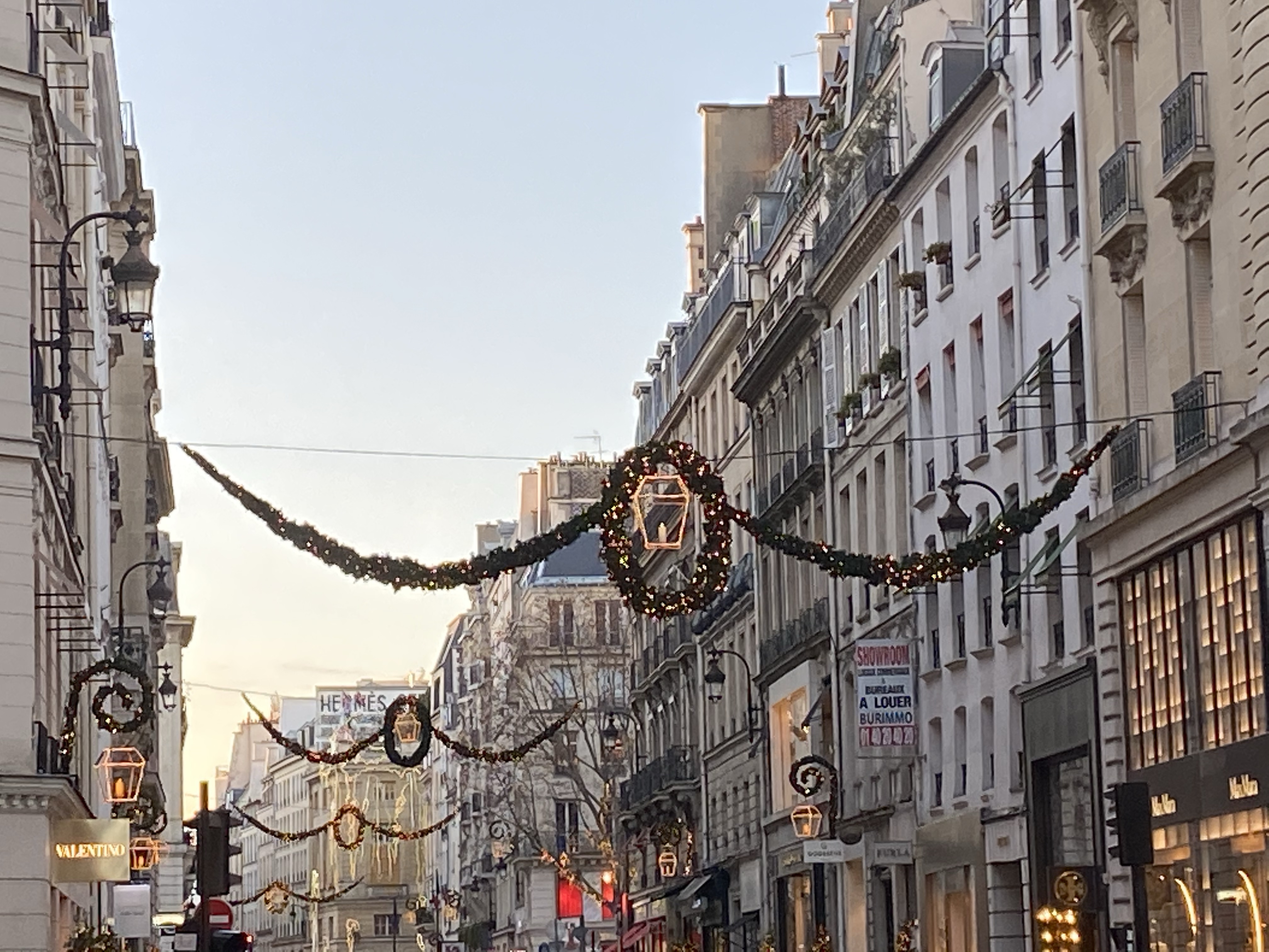 Christmas decorations in Paris