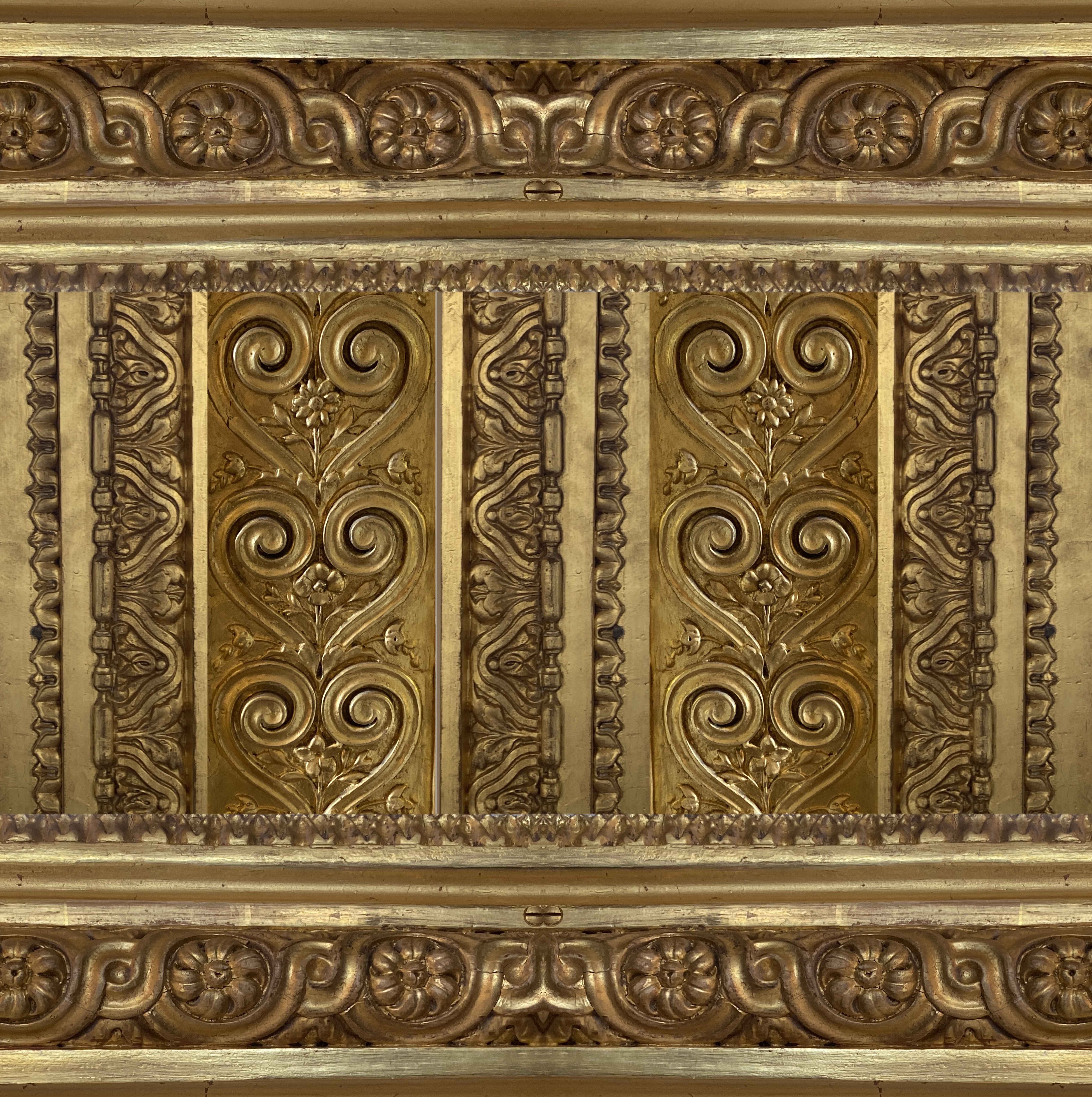 Golden ornaments in the Hôtel de la Marine in Paris