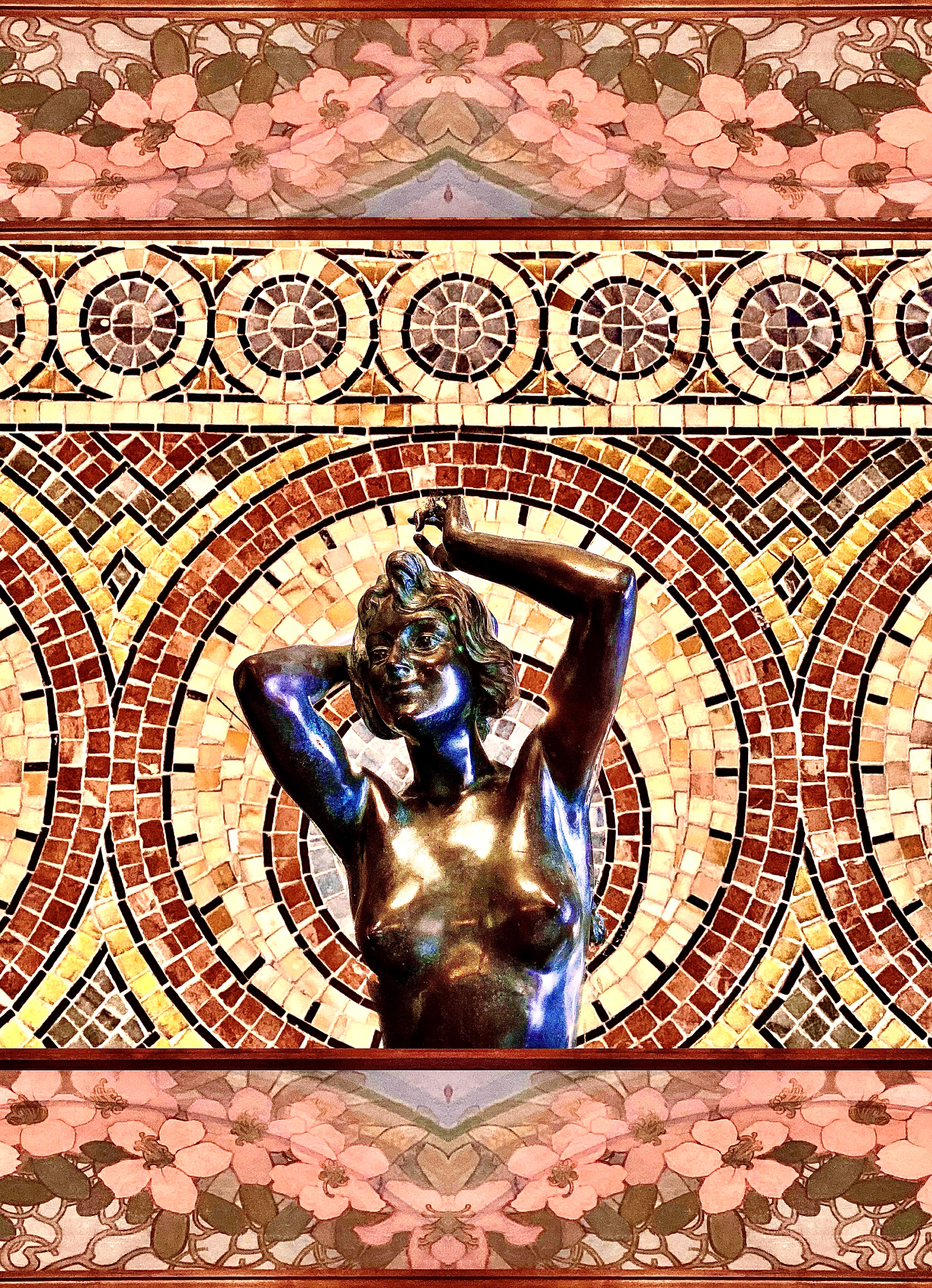 Art nouveau woman by Mucha