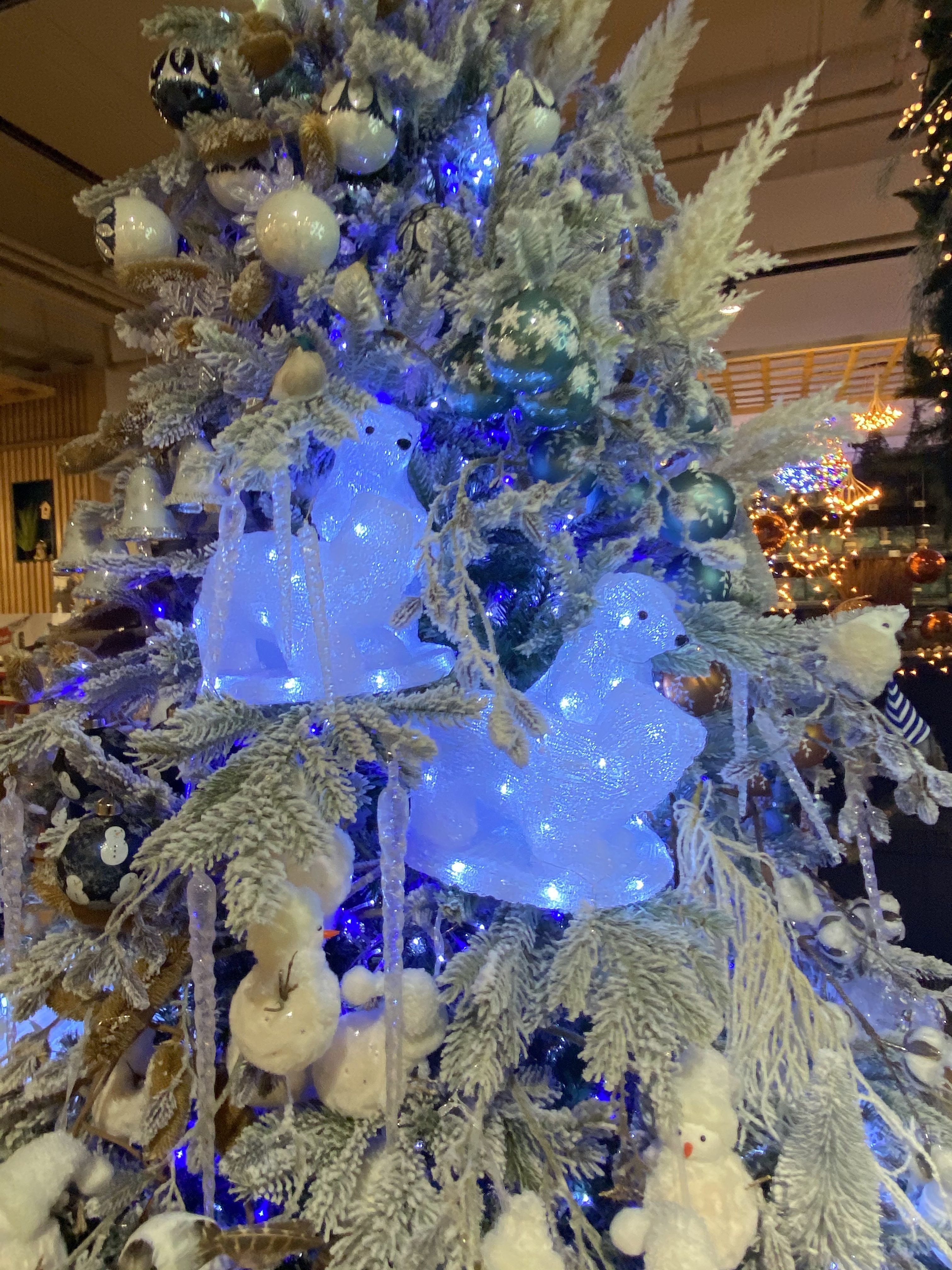 An iced Christmas at Truffaut, Westfield Parly 2, near Paris