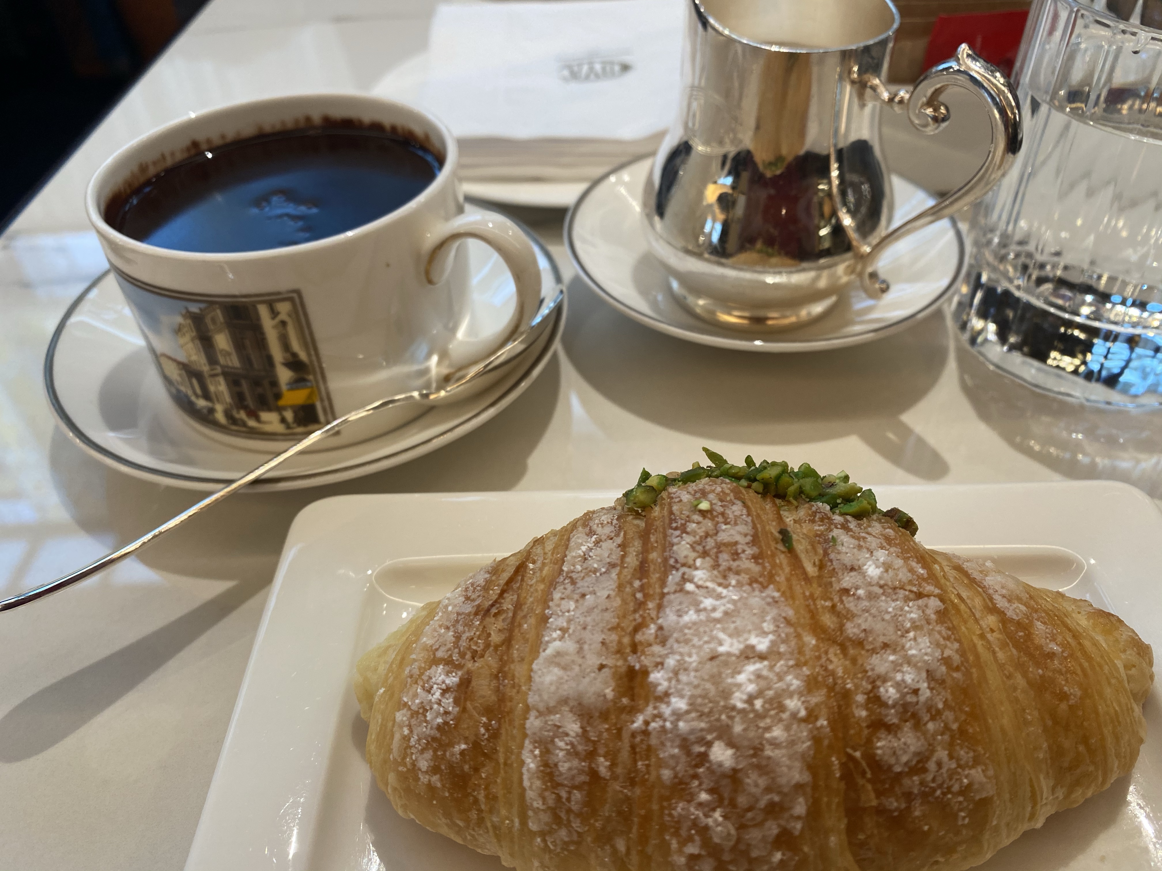 An Italian tea time at Cova in Paris (near the Samaritaine store)