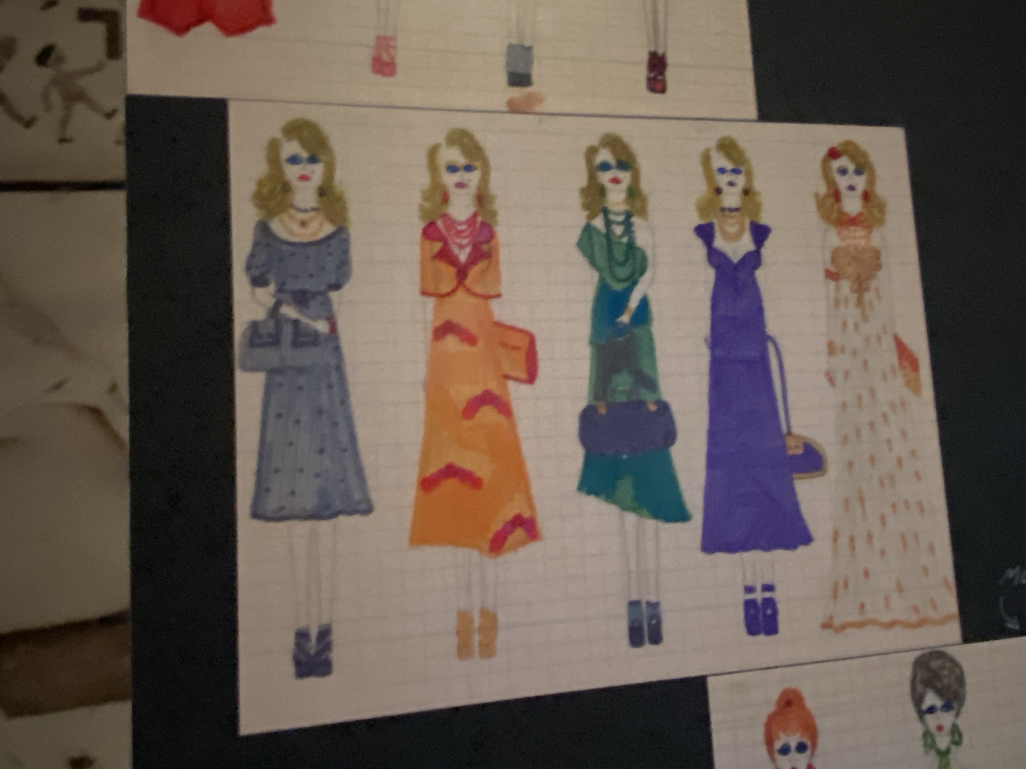 Alber Elbaz’ fashion sketches (Palais Galliera, Paris)