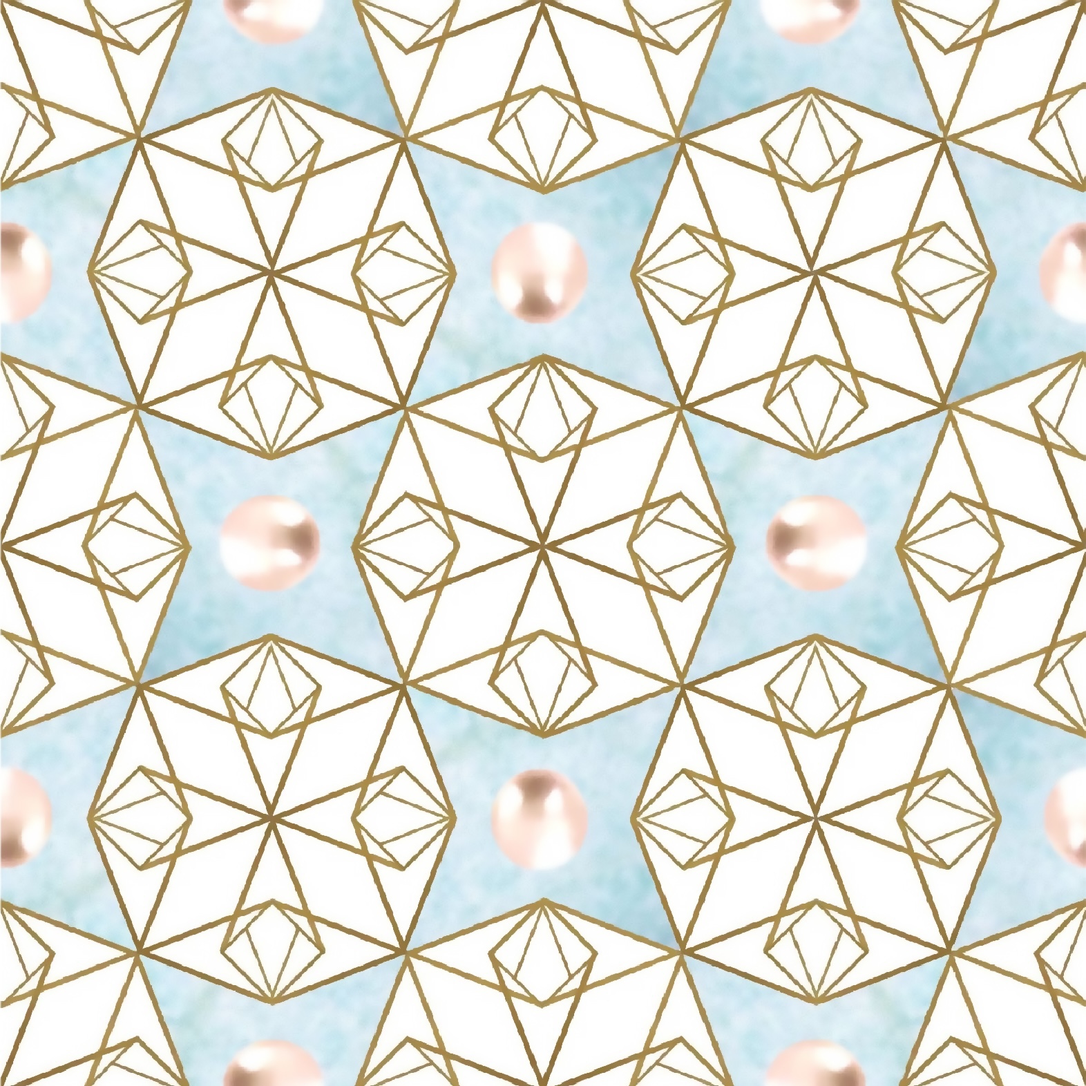 Amazonite and pearls