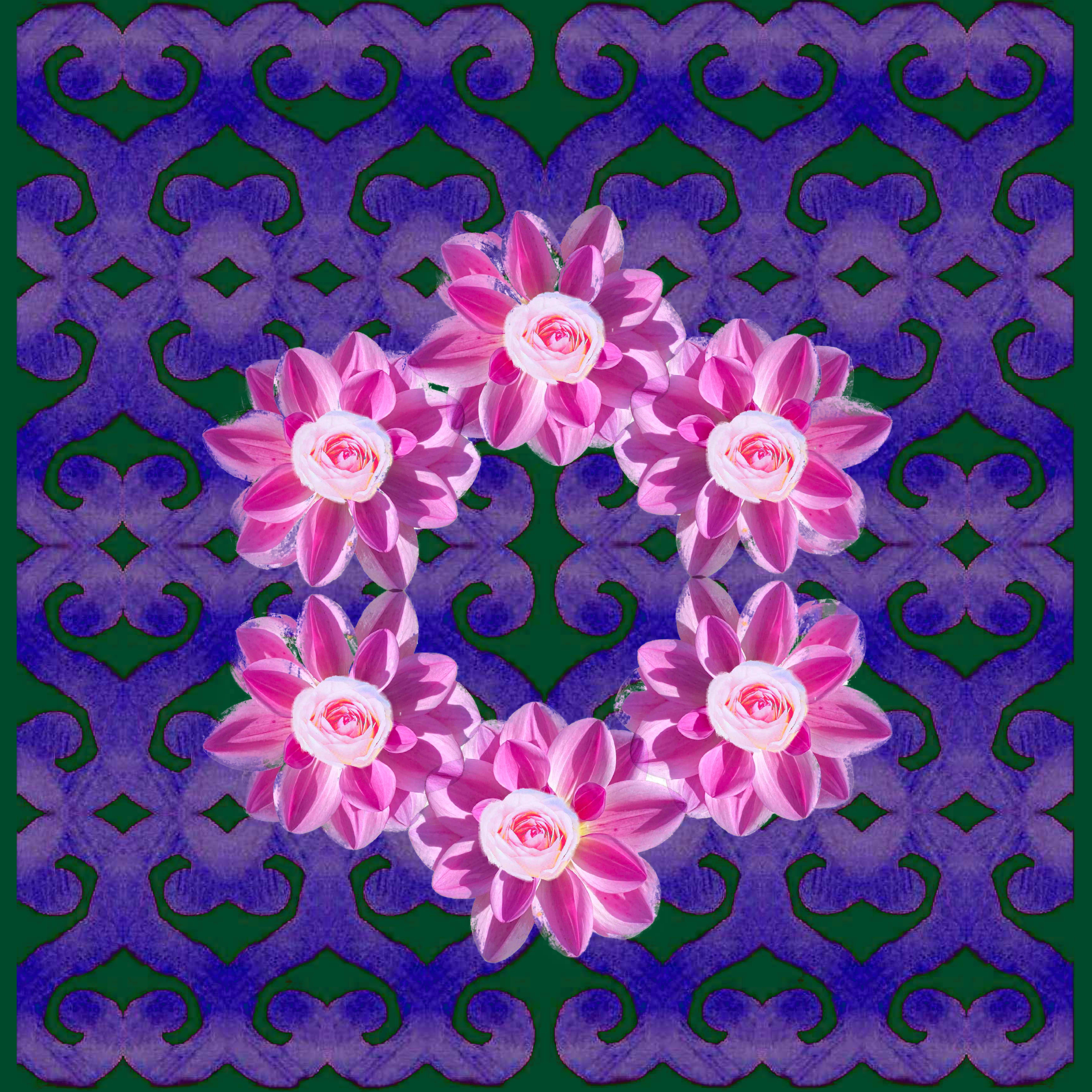 Une couronne de fleurs