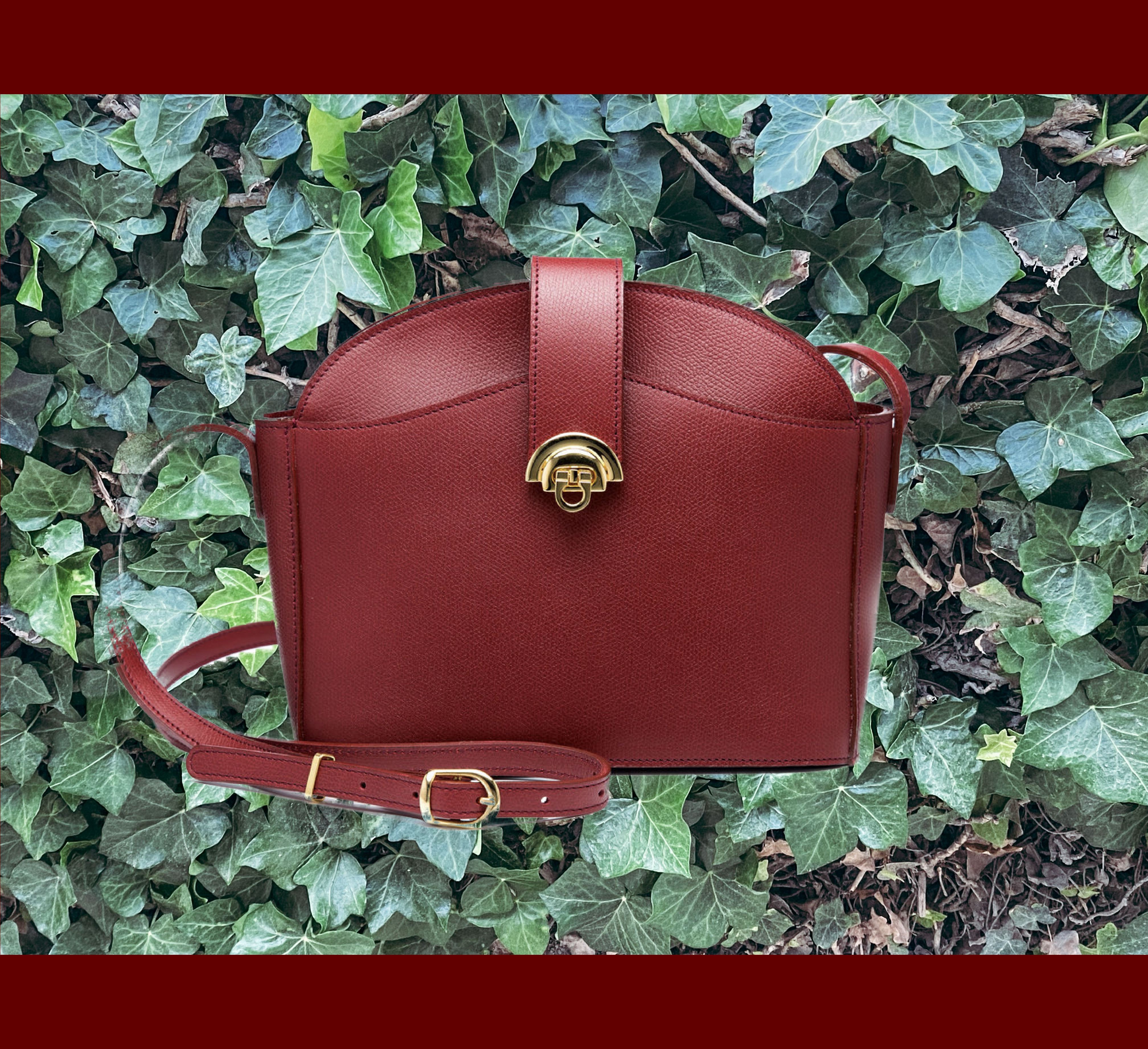 A pretty burgundy bag