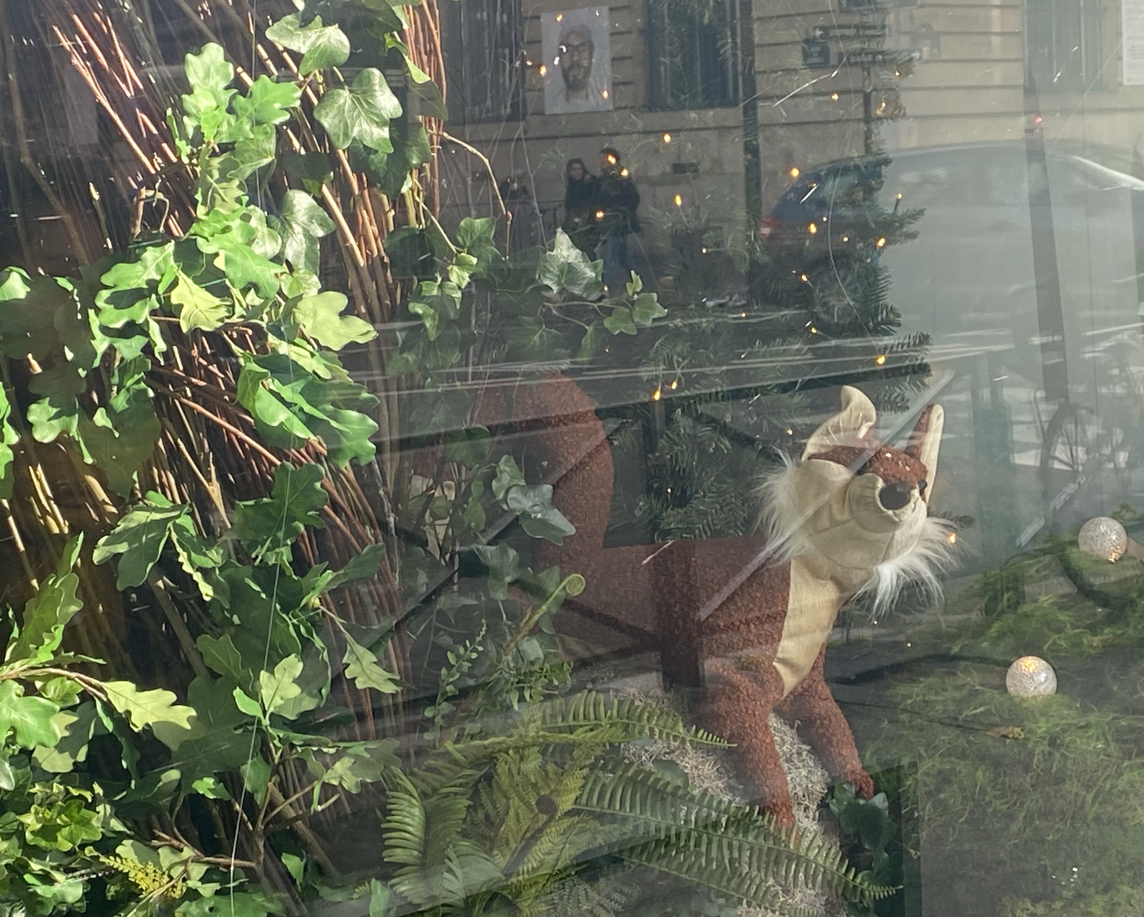 A forest Christmas at the BHV in Paris