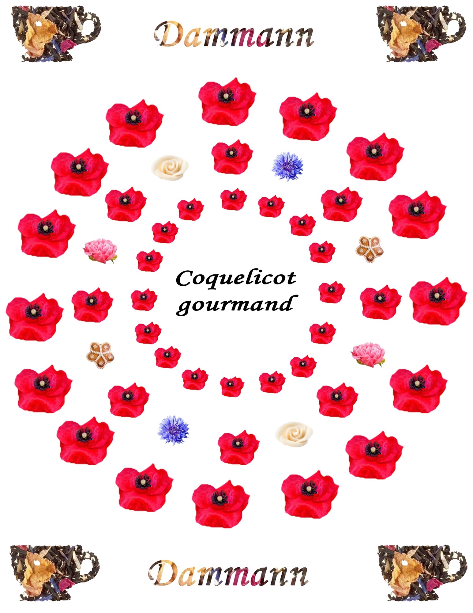 A gourmet and flowered tea : “Coquelicot gourmand” by Dammann Frères