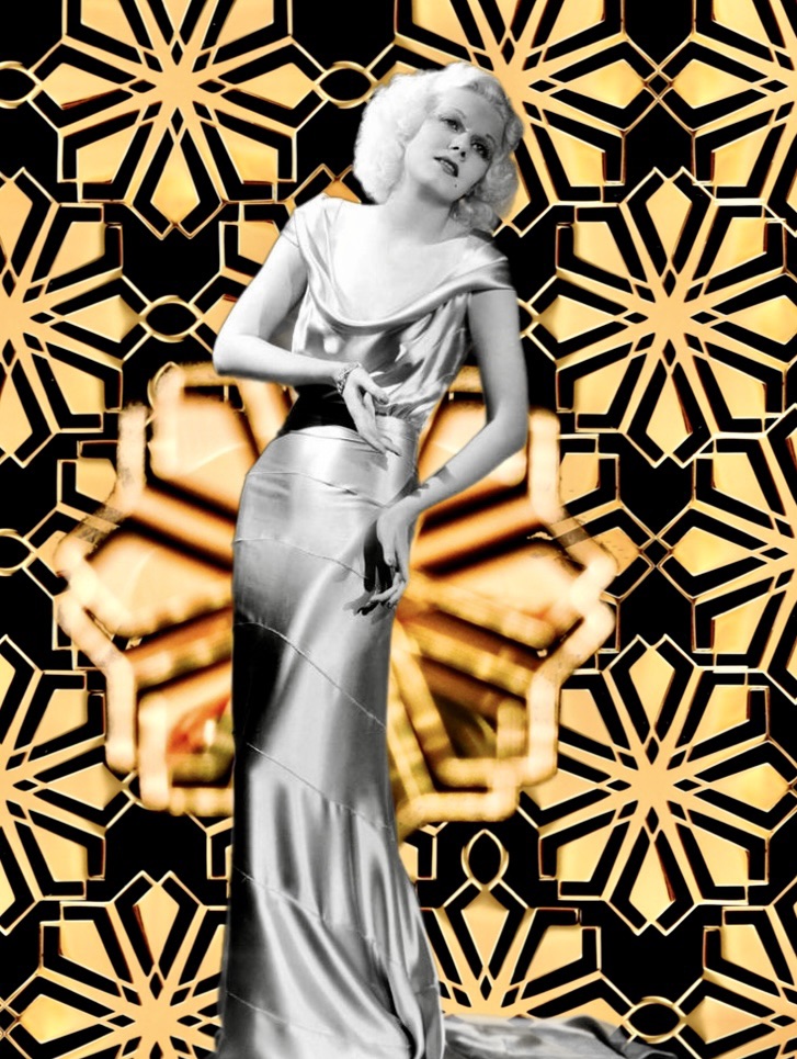 The Old Hollywood actress Jean Harlow