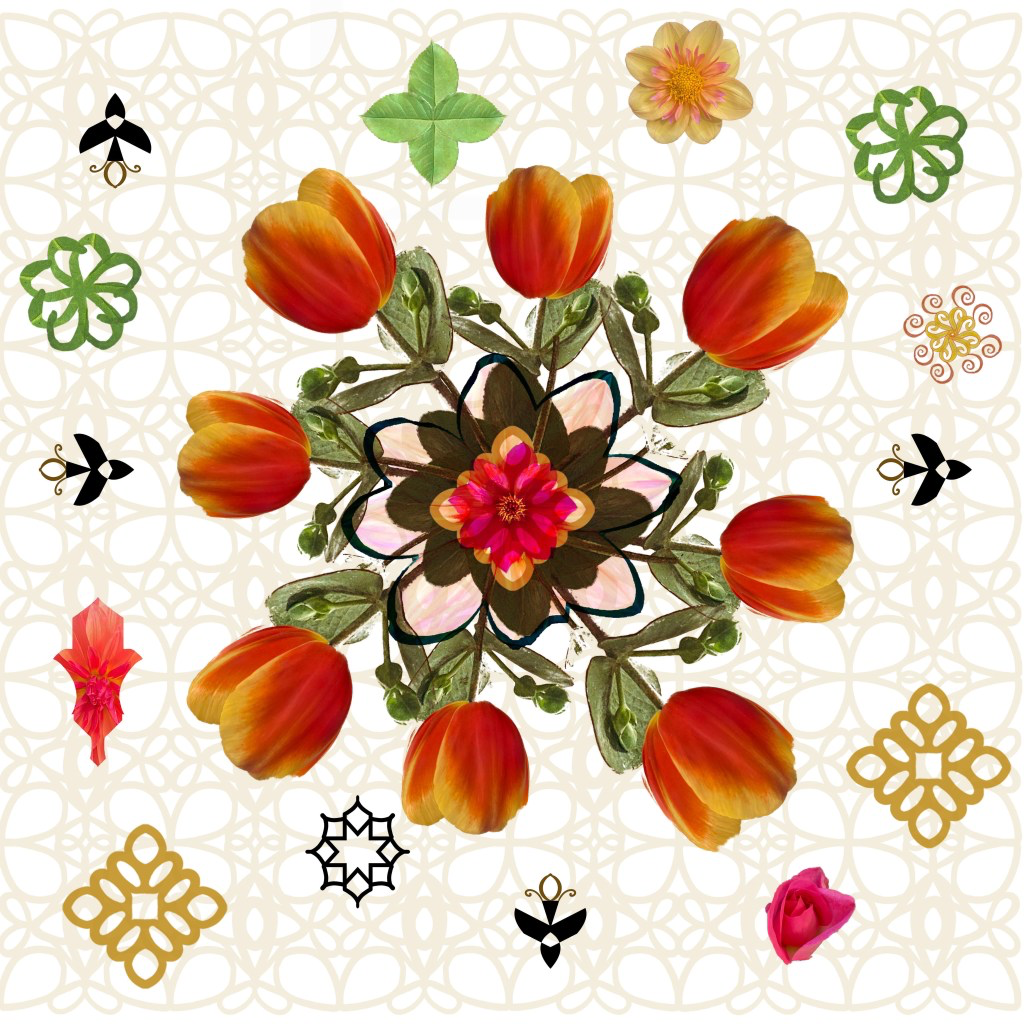 A marvelous garden where birds are singing