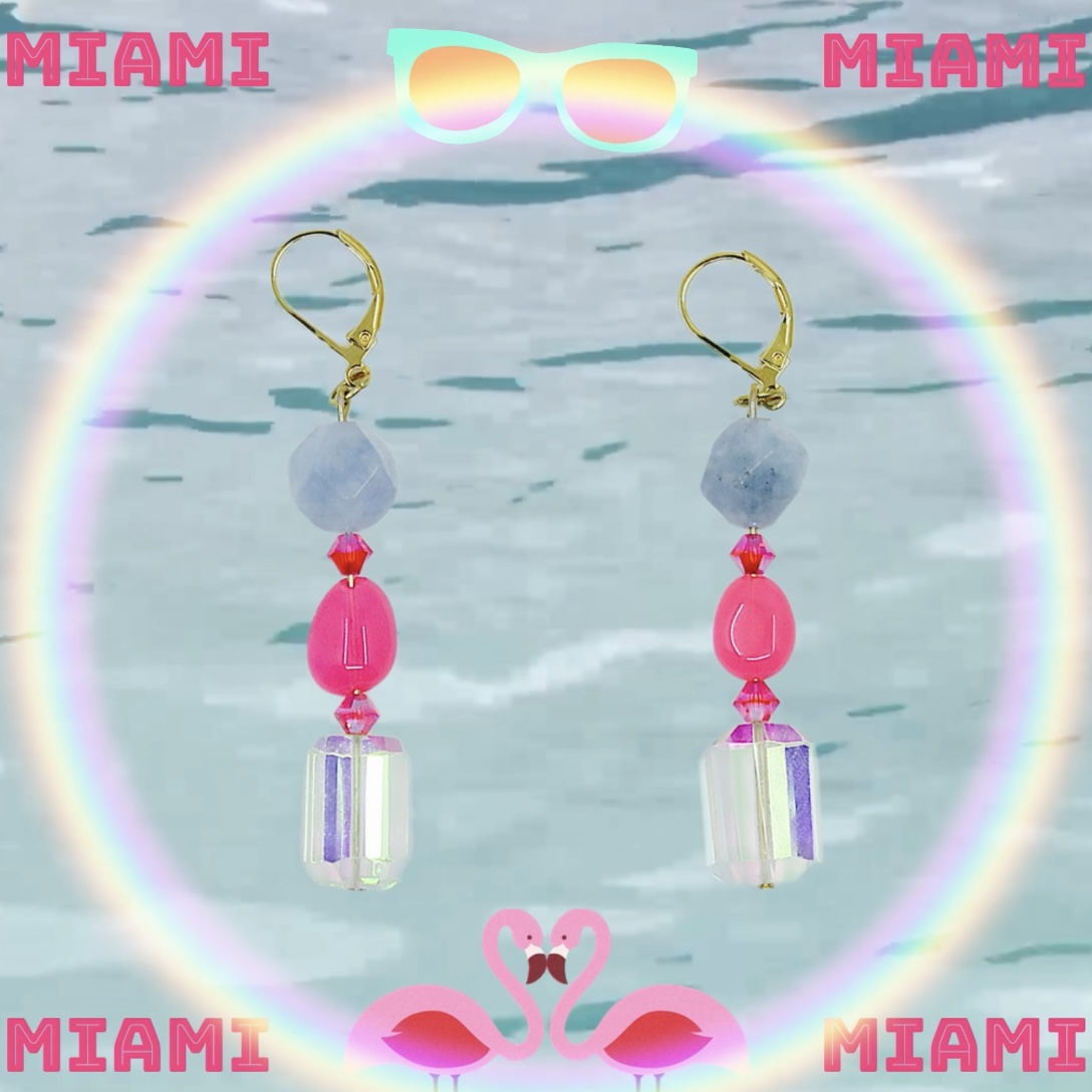 A touch of sunshine and fun with “Miami” earrings!