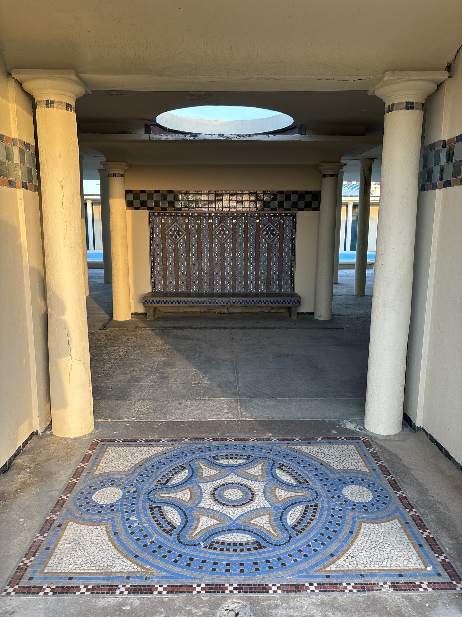 Deauville Art Deco bath cabins, France