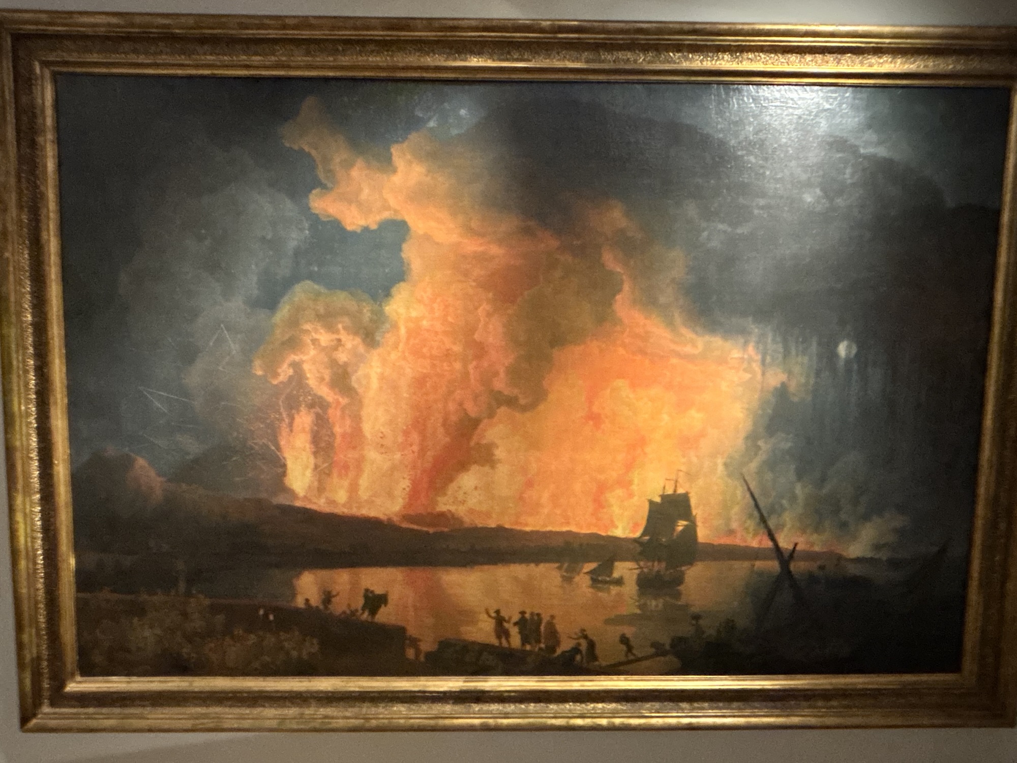 Vesuvius eruption paintings