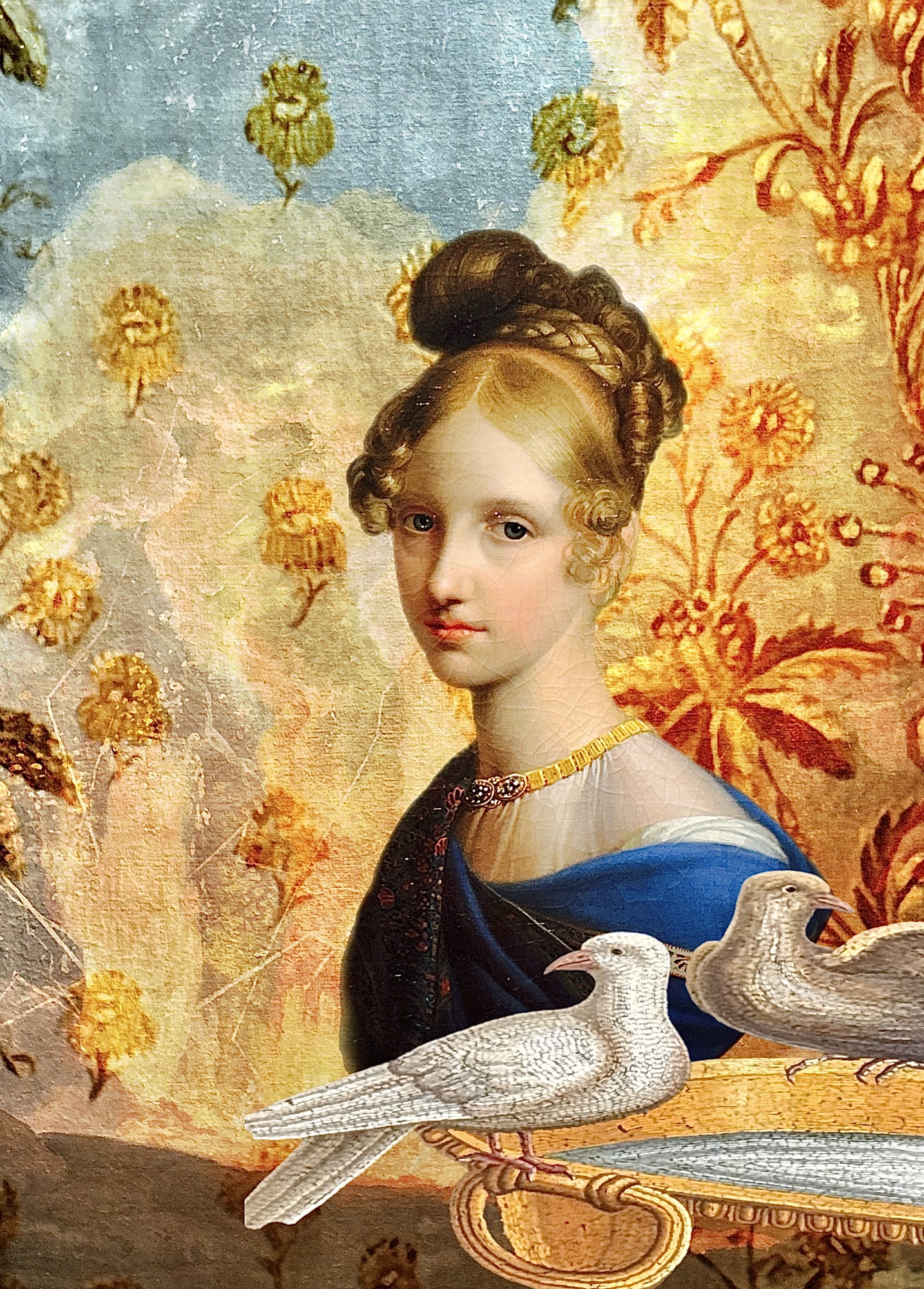 Princess of Salerno with doves