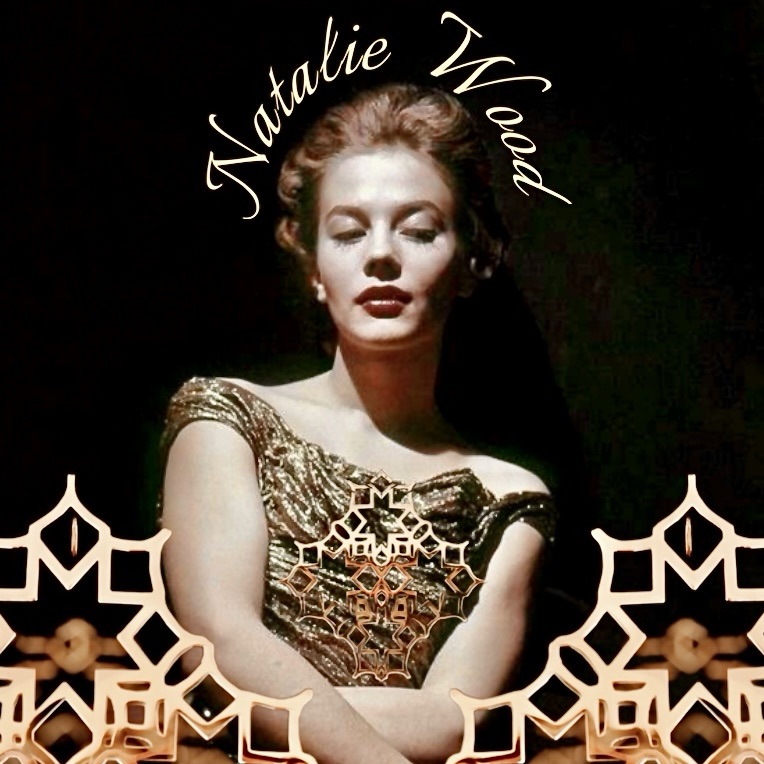 Natalie Wood in gold