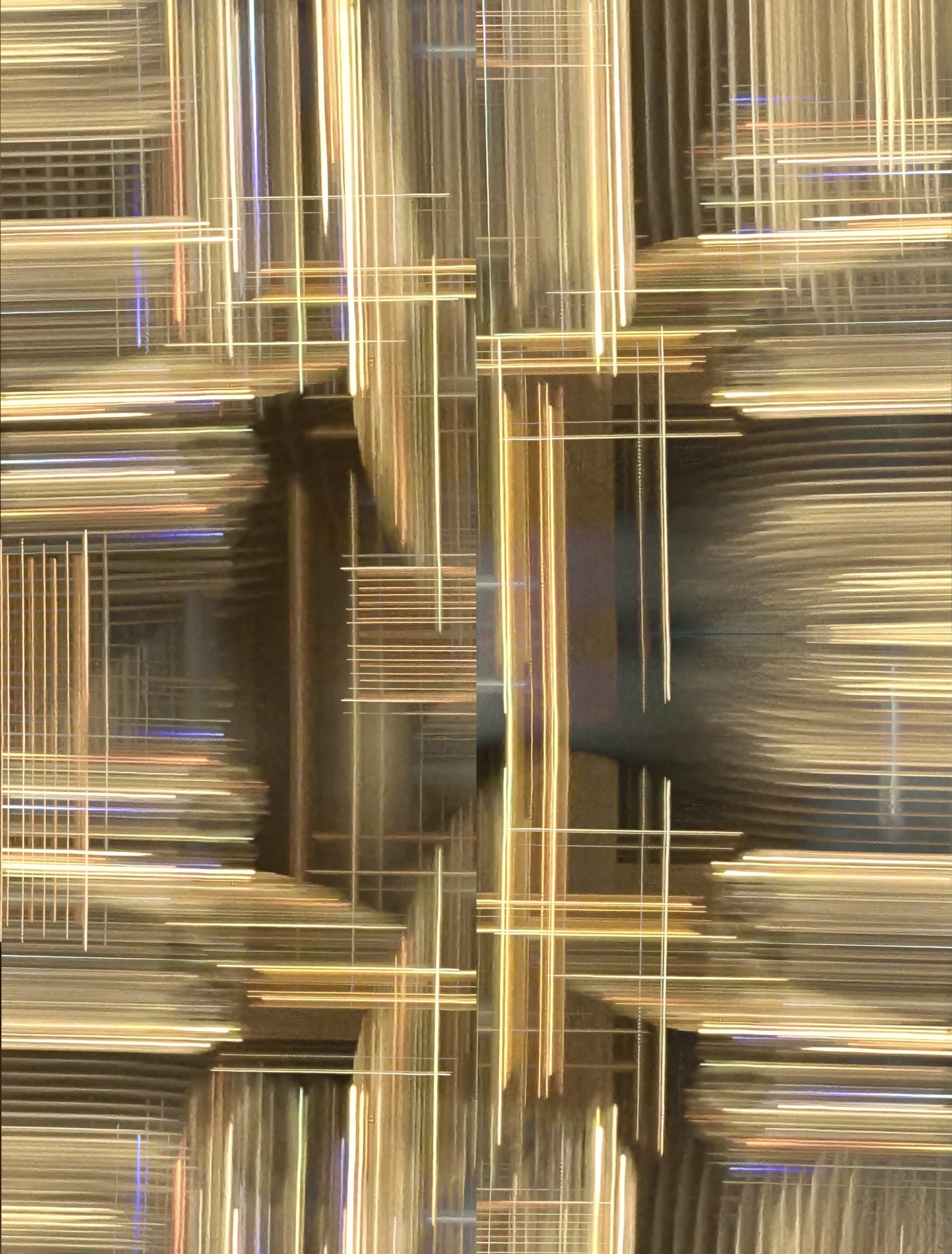 In a whirl of light